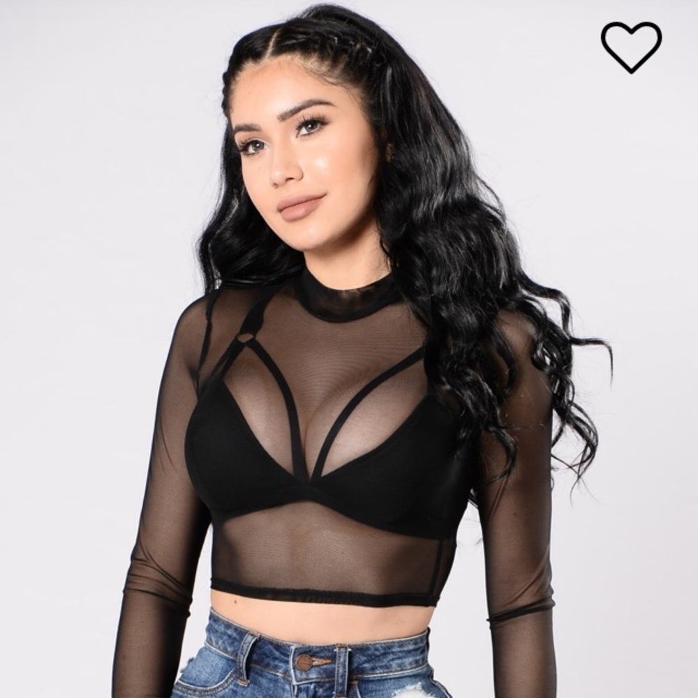 Mesh long sleeve